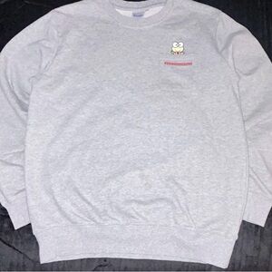 Hello Kitty SanRio keroppi Pocket Crew Beck Sweatshirt Unisex Size L